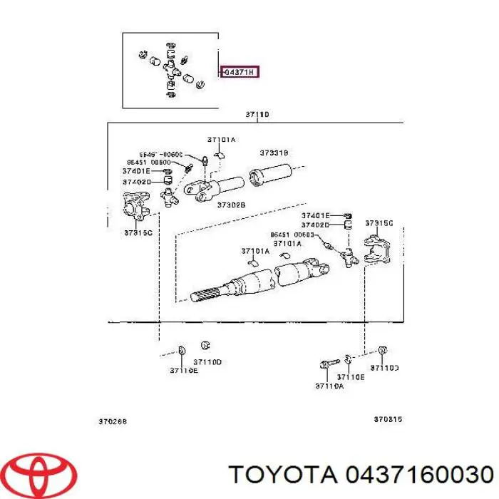 0437160030 Toyota 