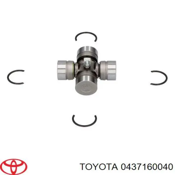 0437160040 Toyota cruceta de árbol de cardán trasero