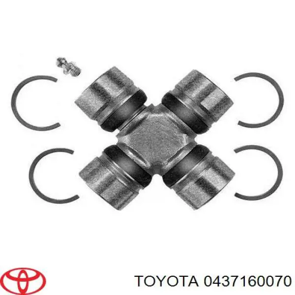 0437160070 Toyota cruceta de árbol de cardán trasero