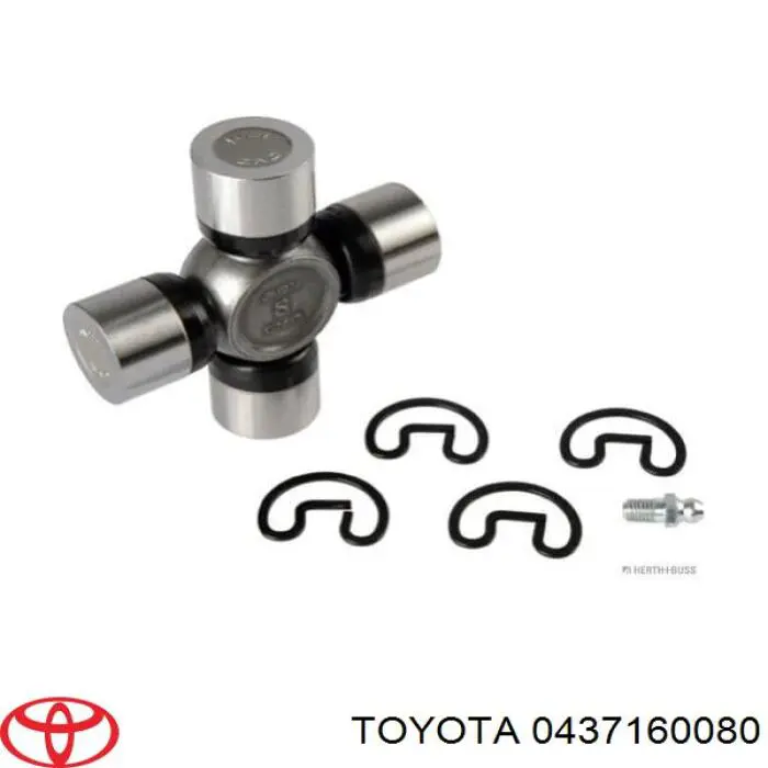 0437160080 Toyota árbol cardán, eje delantero