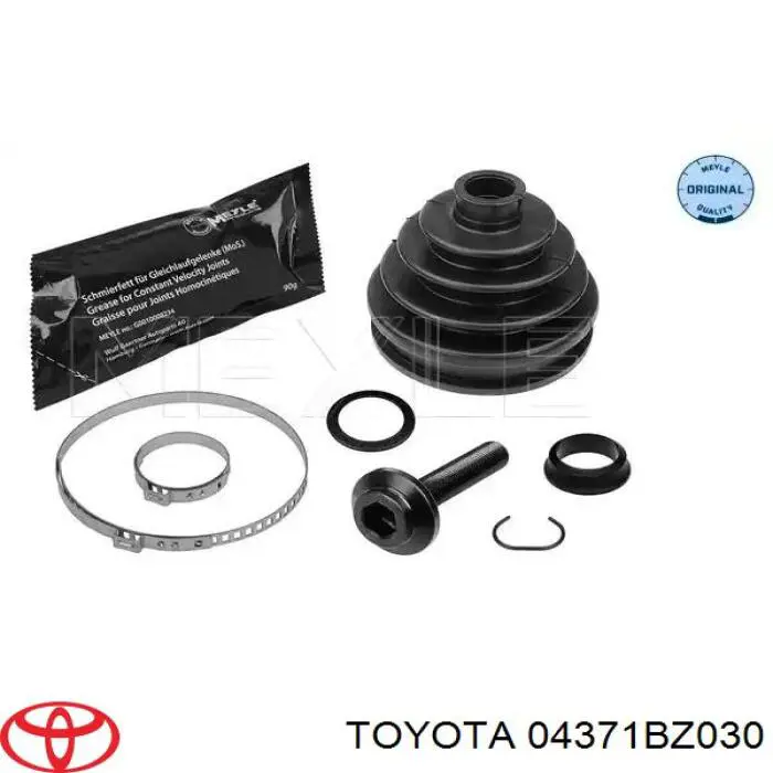 04371BZ030 Toyota cruceta de árbol de cardán trasero