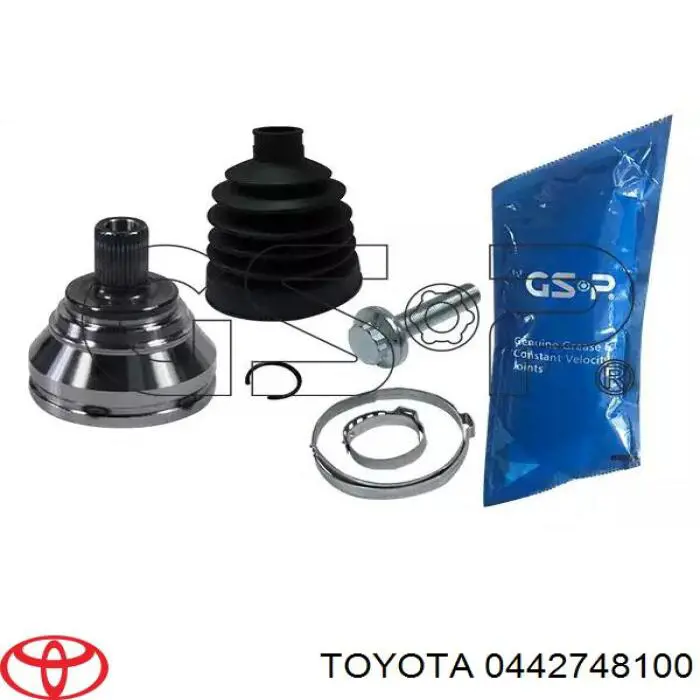 0442748100 Toyota fuelle, árbol de transmisión delantero exterior