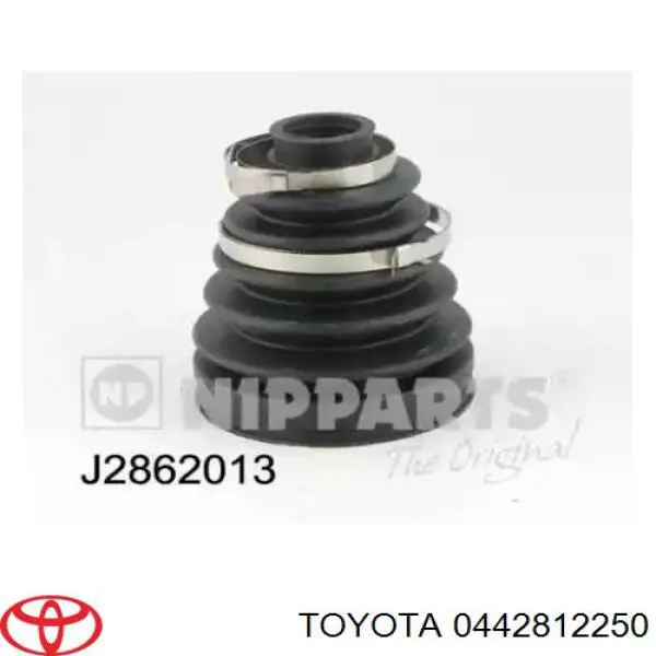 0442812250 Toyota juego de fuelles, árbol de transmisión delantero