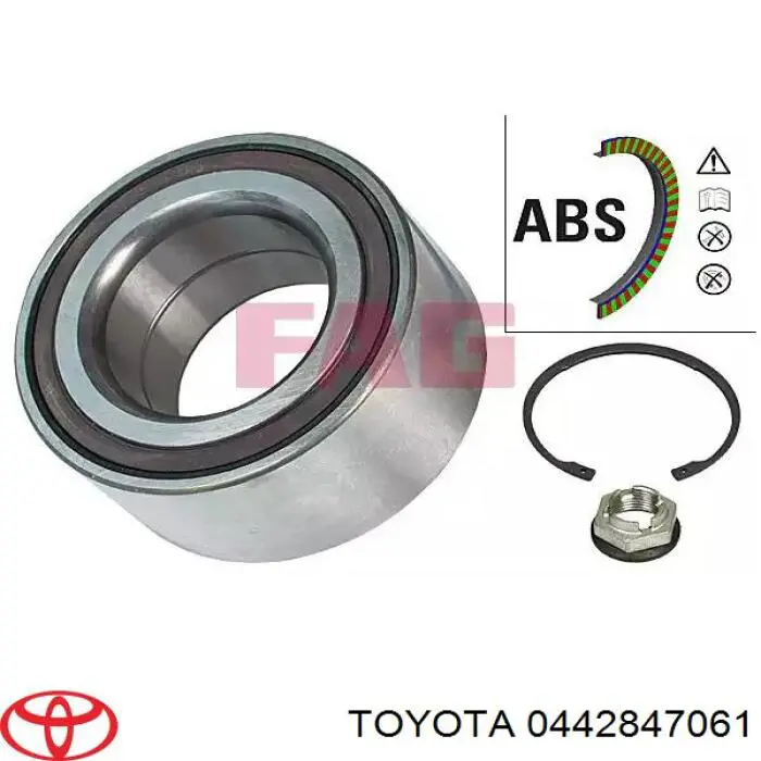 0442847061 Toyota fuelle, árbol de transmisión delantero exterior