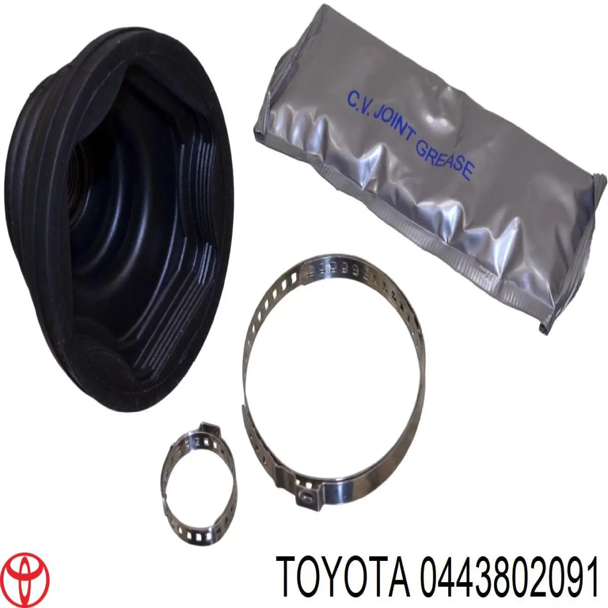 0443802091 Toyota fuelle, árbol de transmisión delantero interior derecho