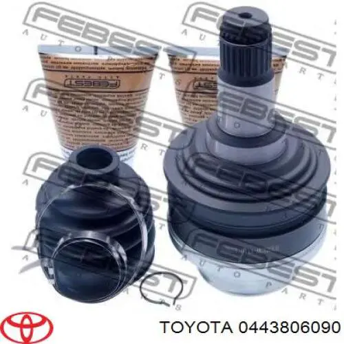 0443806090 Toyota fuelle, árbol de transmisión delantero exterior