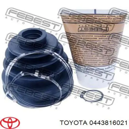 0443816021 Toyota fuelle, árbol de transmisión delantero exterior