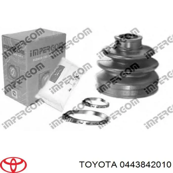 0443842010 Toyota fuelle, árbol de transmisión trasero interior