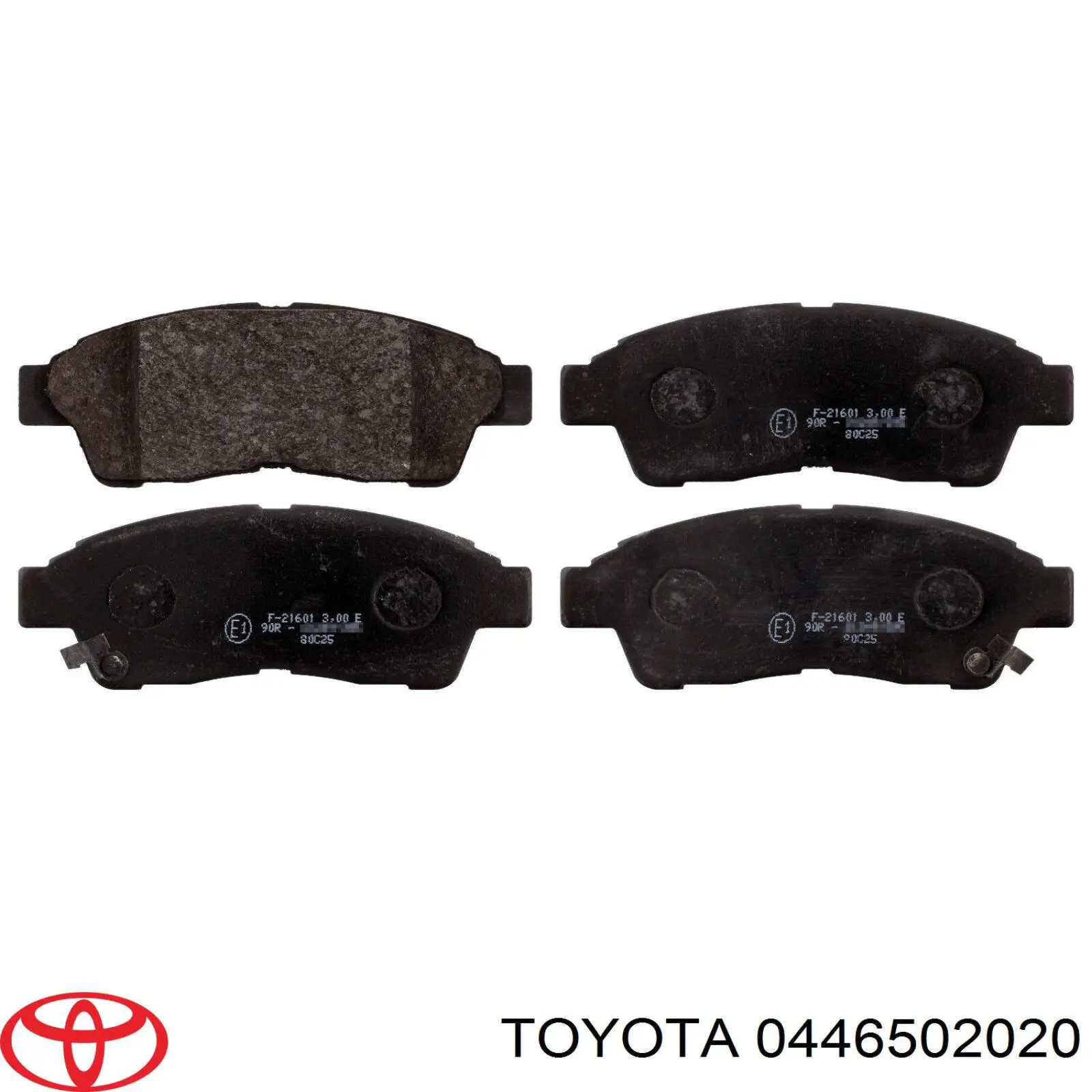 0446502020 Toyota pastillas de freno delanteras