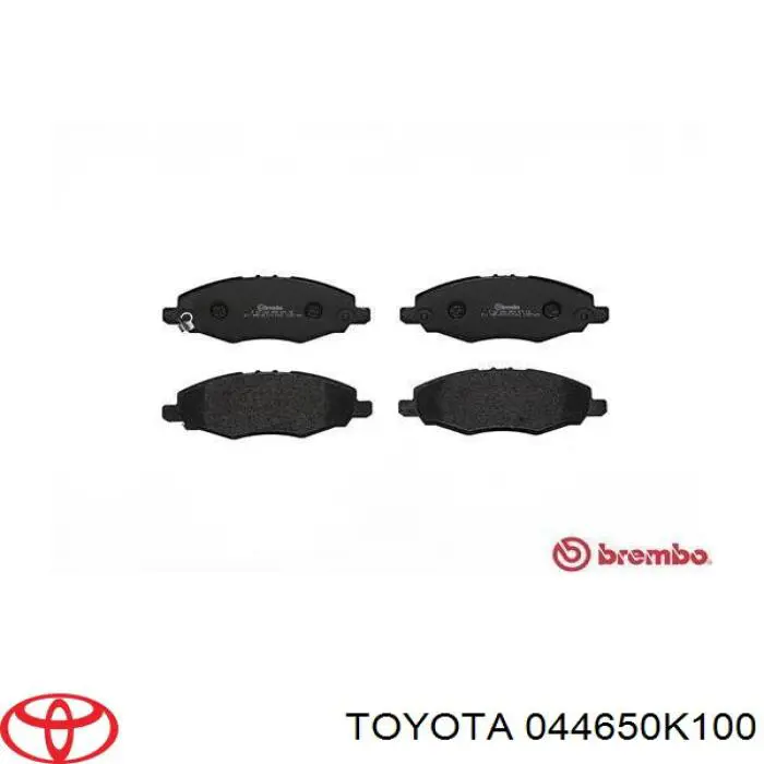 044650K100 Toyota pastillas de freno delanteras