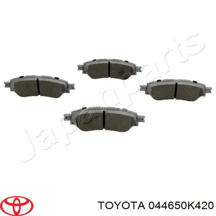 044650K420 Toyota pastillas de freno delanteras