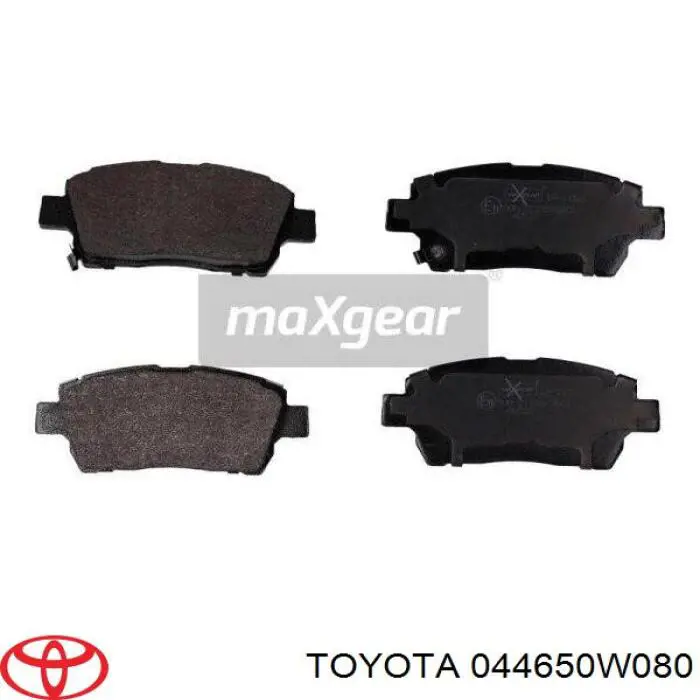 044650W080 Toyota pastillas de freno delanteras