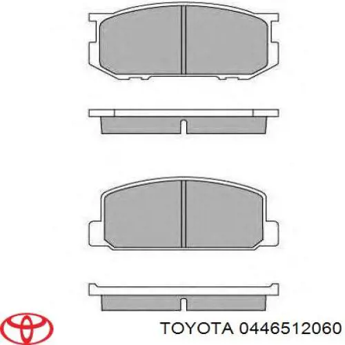 446512410 Toyota pastillas de freno delanteras