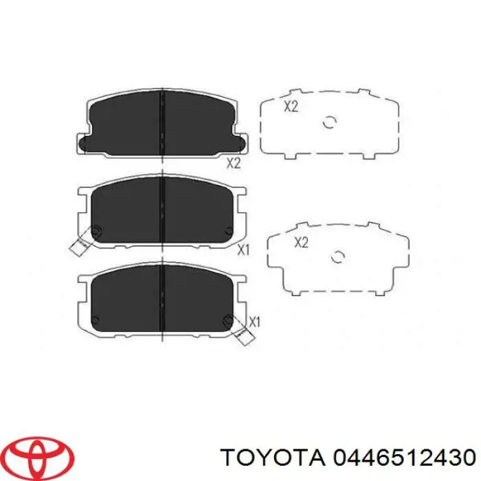 MB238889 Mitsubishi pastillas de freno delanteras