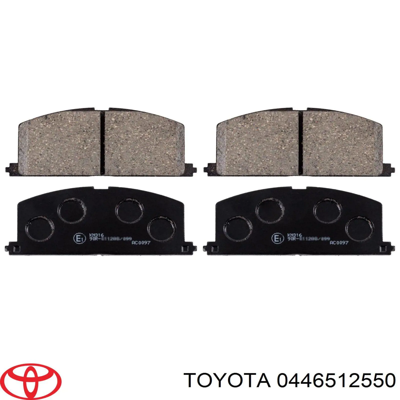 0446512550 Toyota pastillas de freno delanteras