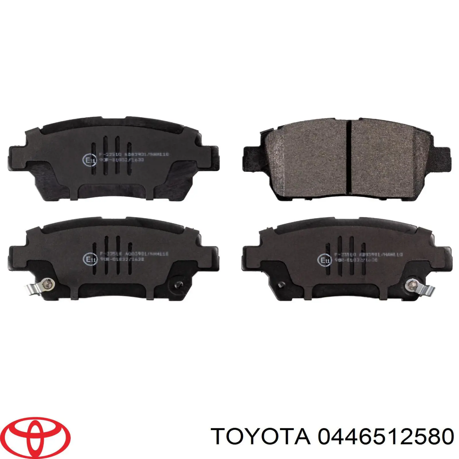 0446512580 Toyota pastillas de freno delanteras