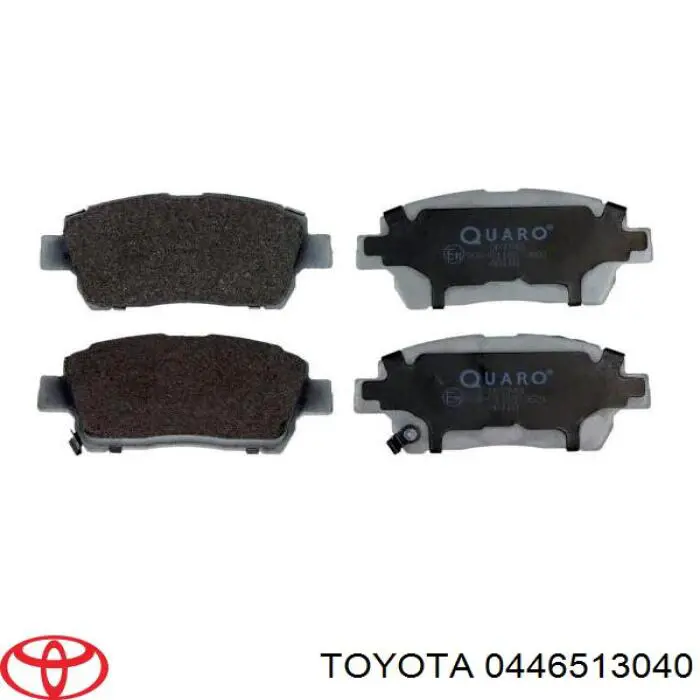 0446513040 Toyota pastillas de freno delanteras