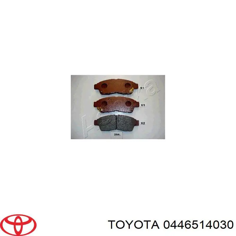 0446514030 Toyota pastillas de freno delanteras