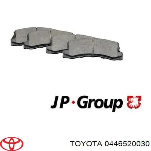 0446520030 Toyota pastillas de freno delanteras