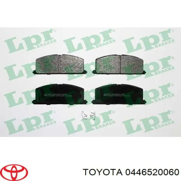 0446520060 Toyota pastillas de freno delanteras