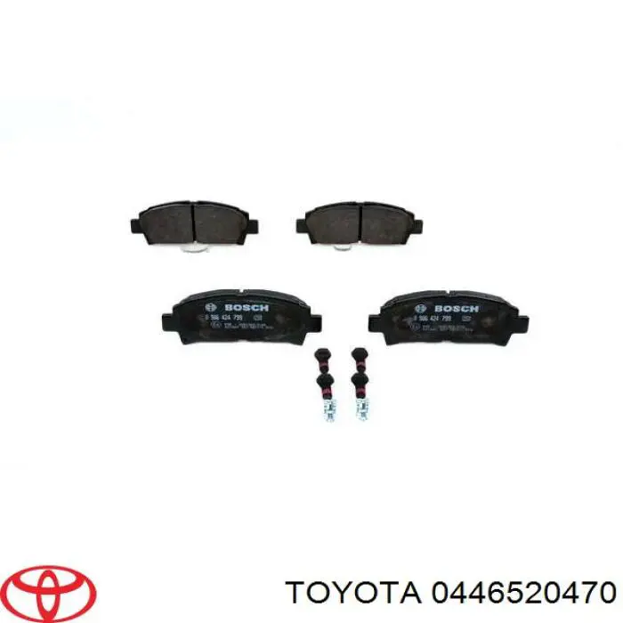 0446520470 Toyota pastillas de freno delanteras