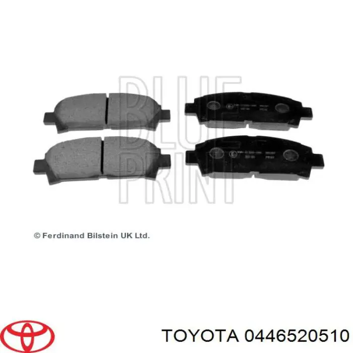 0446520510 Toyota pastillas de freno delanteras