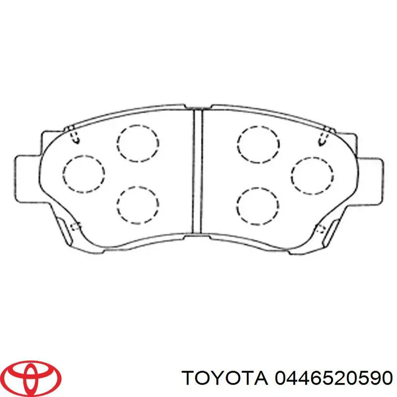 0446520590 Toyota pastillas de freno delanteras