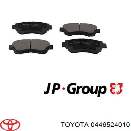 0446524010 Toyota pastillas de freno delanteras