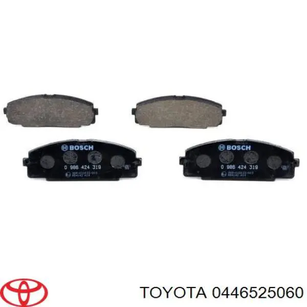 0446525060 Toyota pastillas de freno delanteras