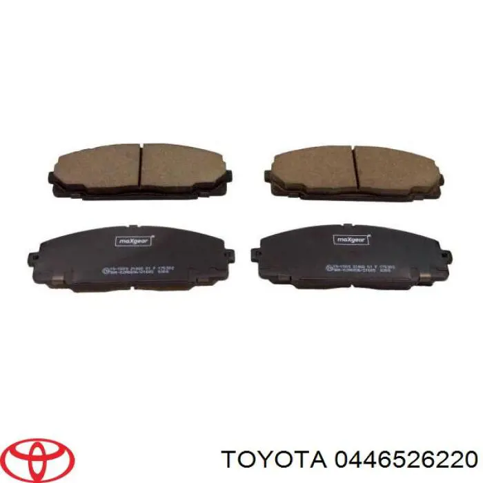 0446526220 Toyota pastillas de freno delanteras