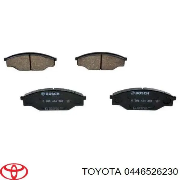 0446526230 Toyota pastillas de freno delanteras