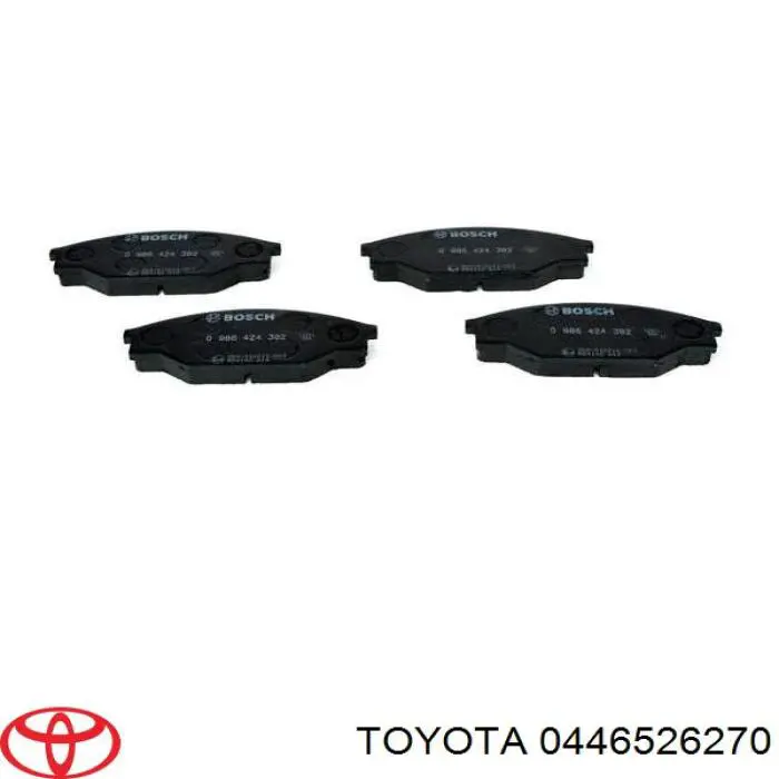 0446526270 Toyota pastillas de freno delanteras