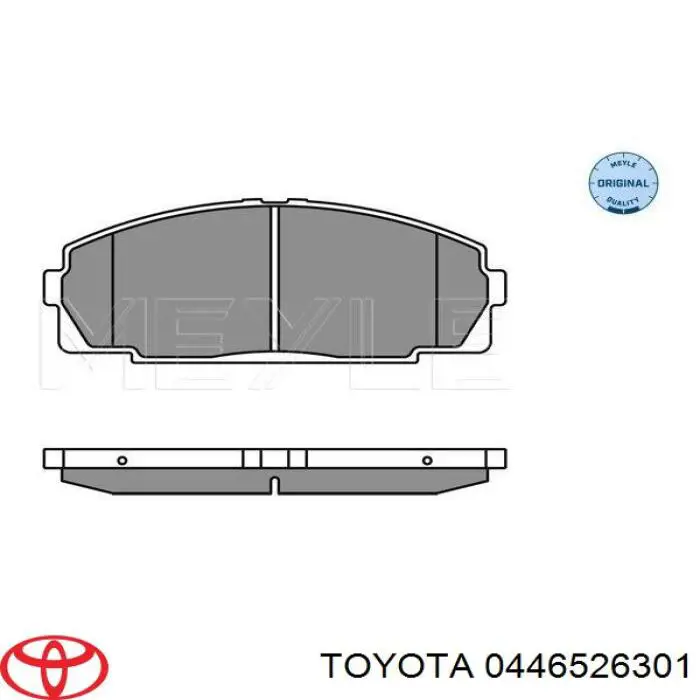 0446526301 Toyota pastillas de freno delanteras