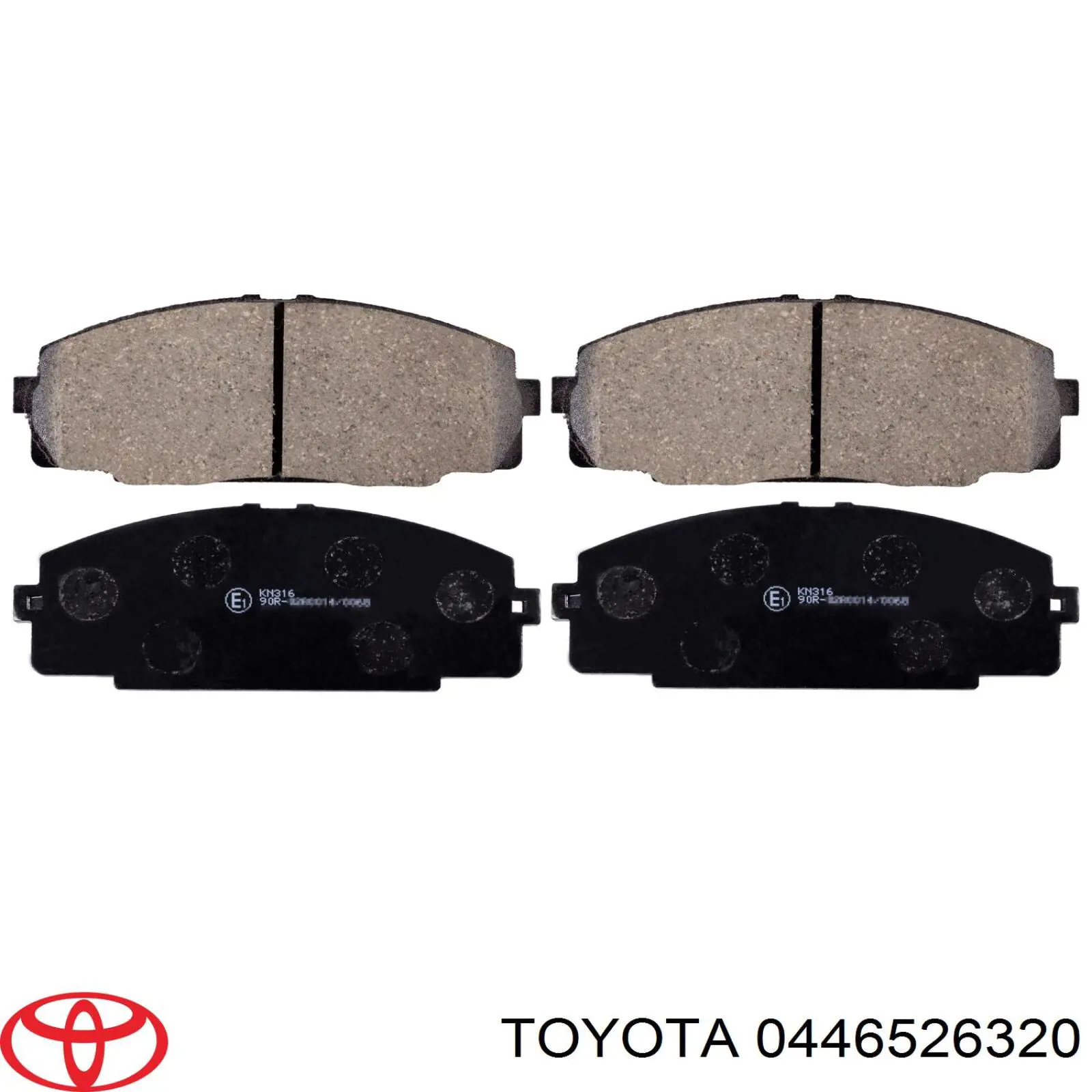 0446526320 Toyota pastillas de freno delanteras