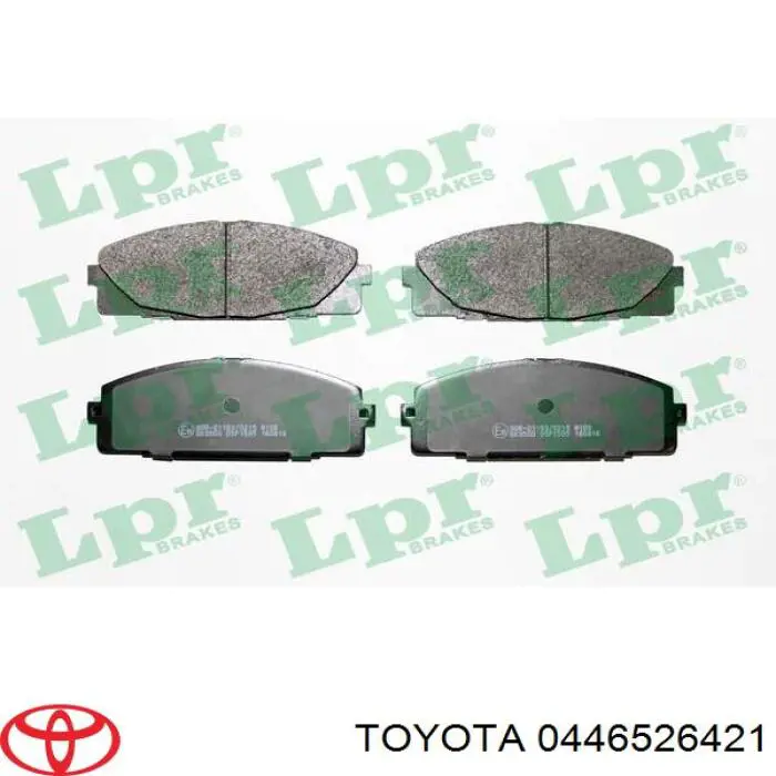 0446526421 Toyota pastillas de freno delanteras