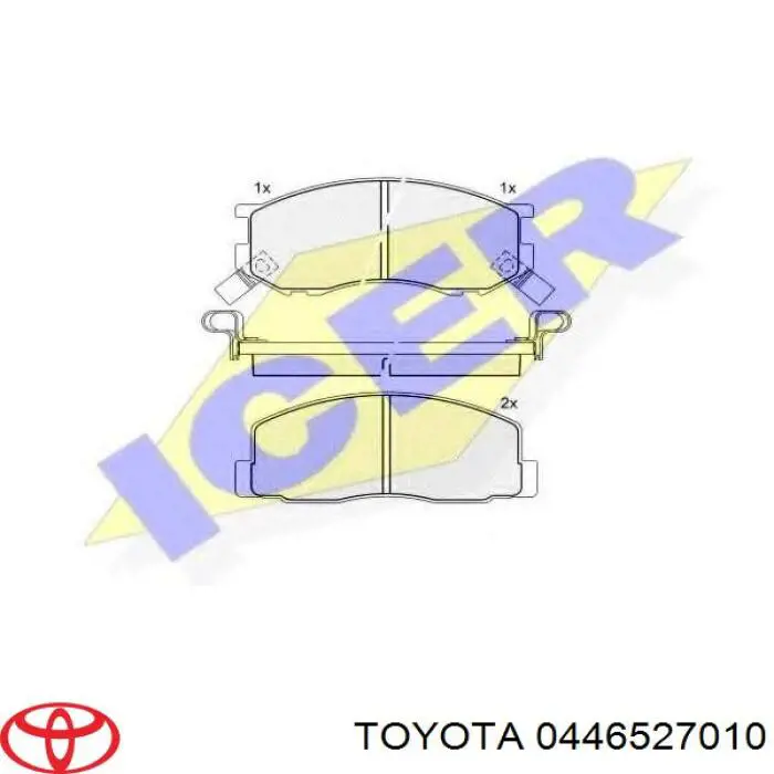 0446527010 Toyota pastillas de freno delanteras