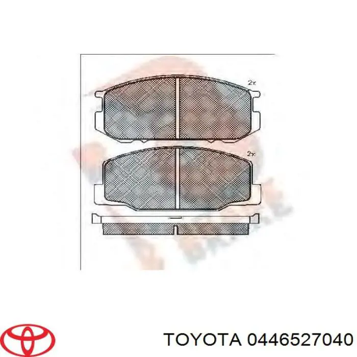 0449127110 Toyota pastillas de freno delanteras