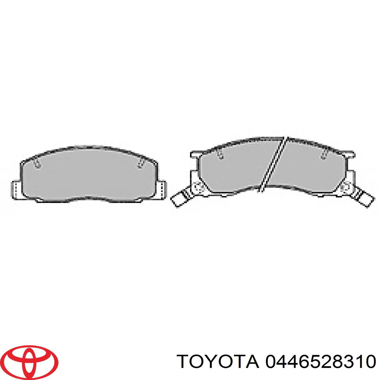 0446528310 Toyota pastillas de freno delanteras