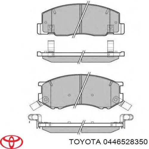 0446528350 Toyota pastillas de freno delanteras