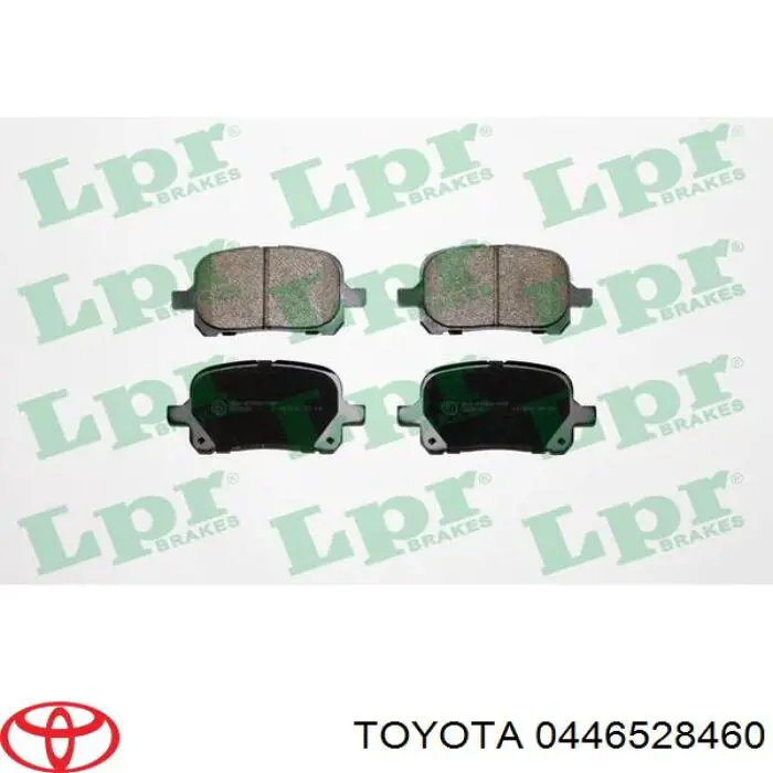 0446528460 Toyota pastillas de freno delanteras