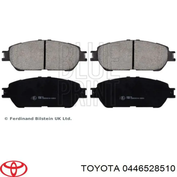 0446528510 Toyota pastillas de freno delanteras