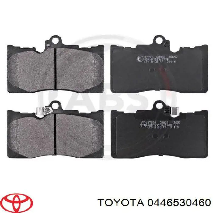 0446530460 Toyota pastillas de freno delanteras