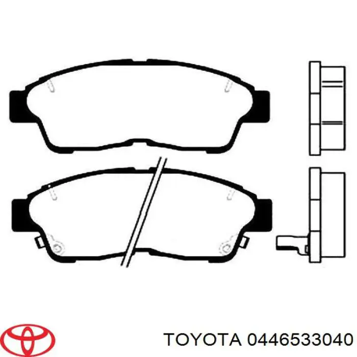 0446533040 Toyota pastillas de freno delanteras