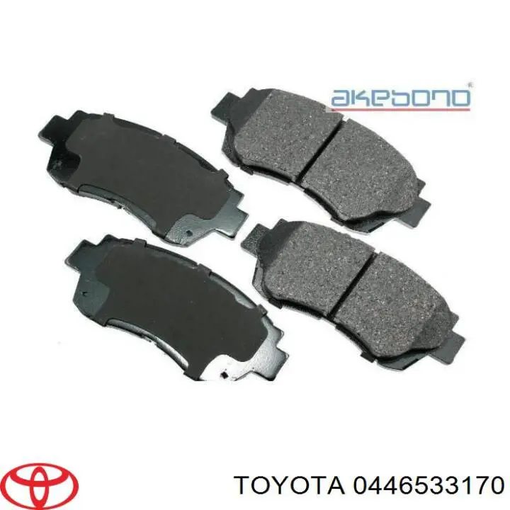 0446533170 Toyota pastillas de freno delanteras