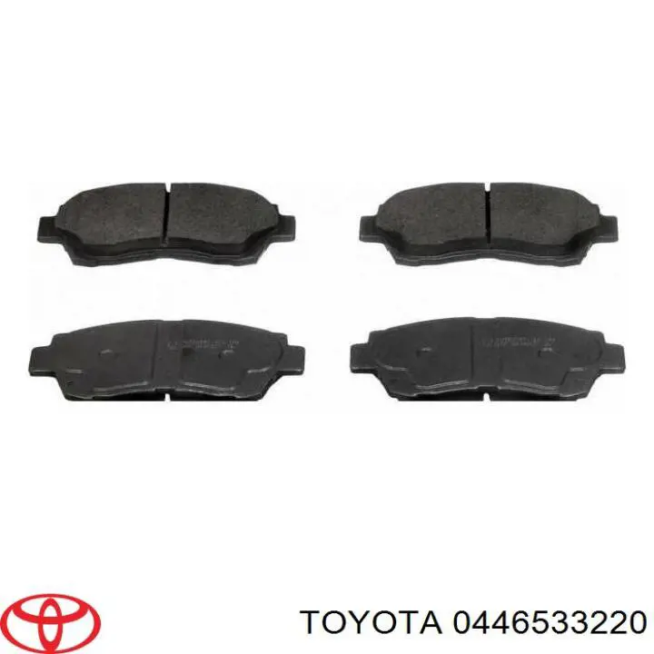 0446533220 Toyota pastillas de freno delanteras