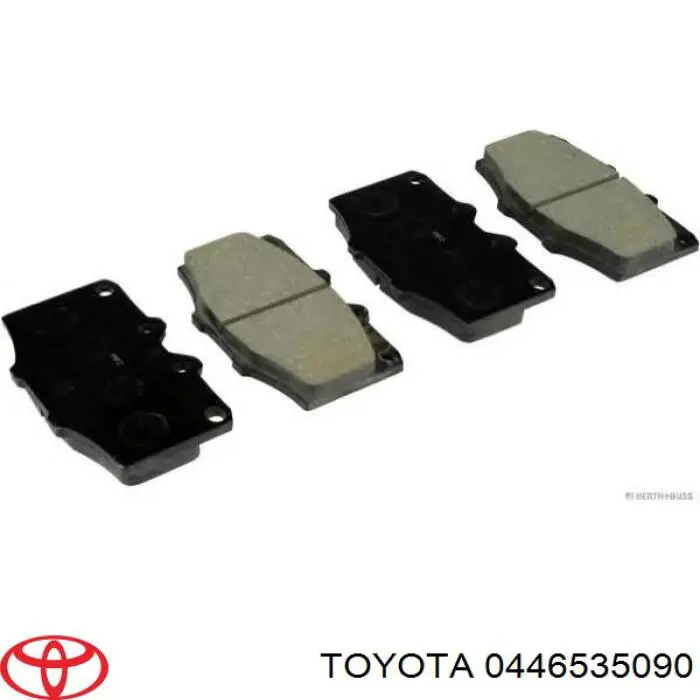 0446535090 Toyota pastillas de freno delanteras