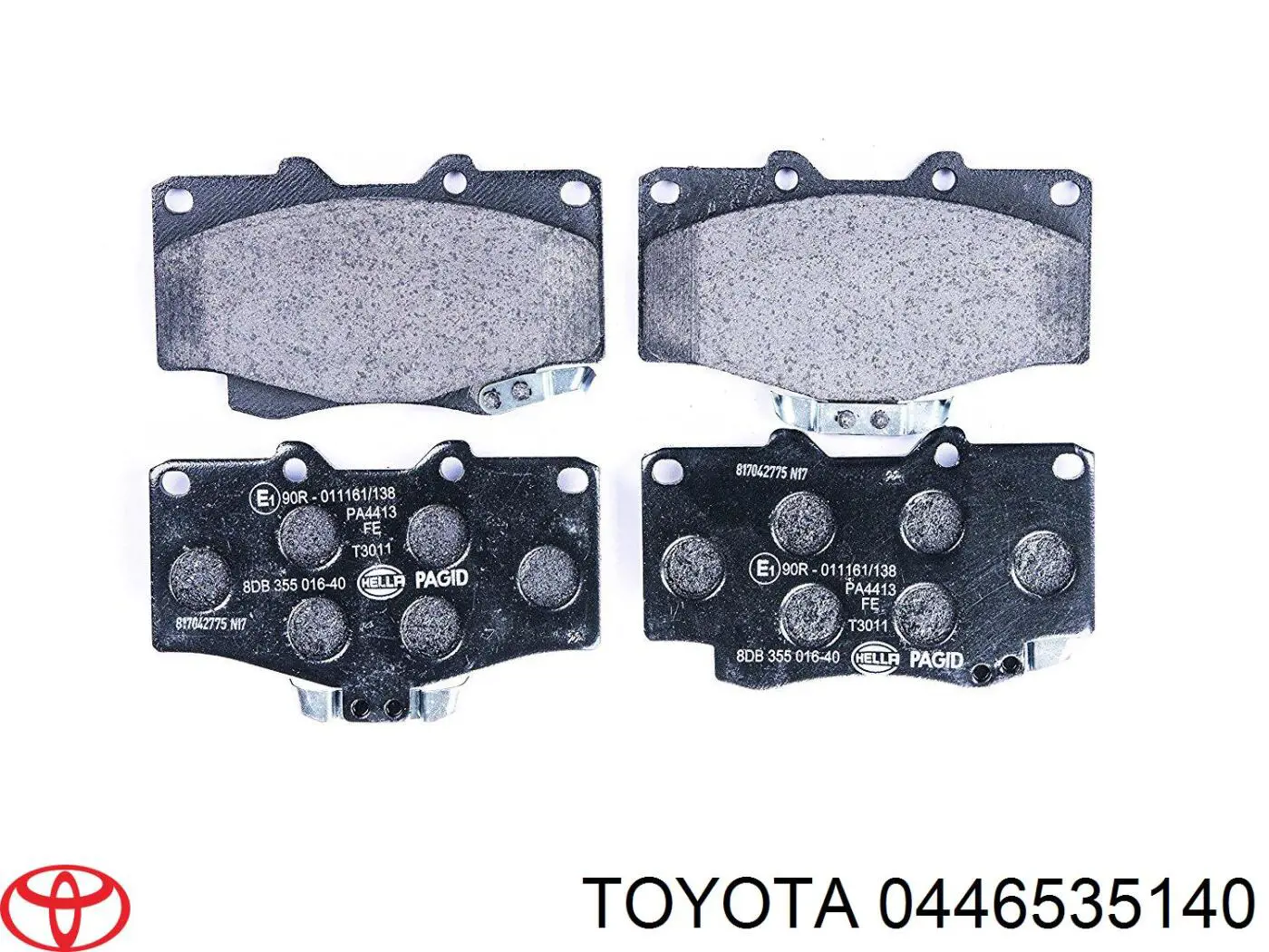 0446535140 Toyota pastillas de freno delanteras