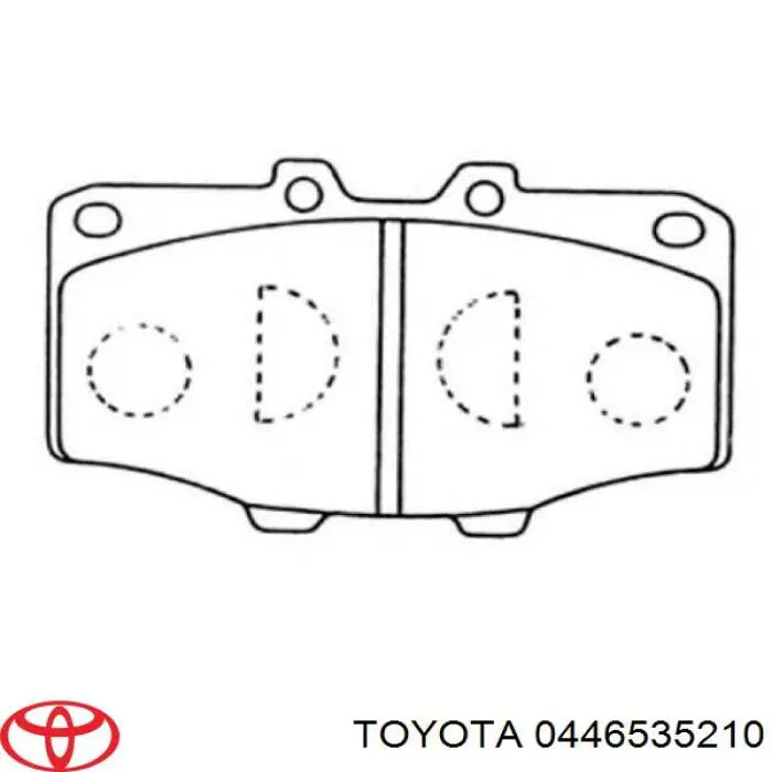 0446535210 Toyota pastillas de freno delanteras