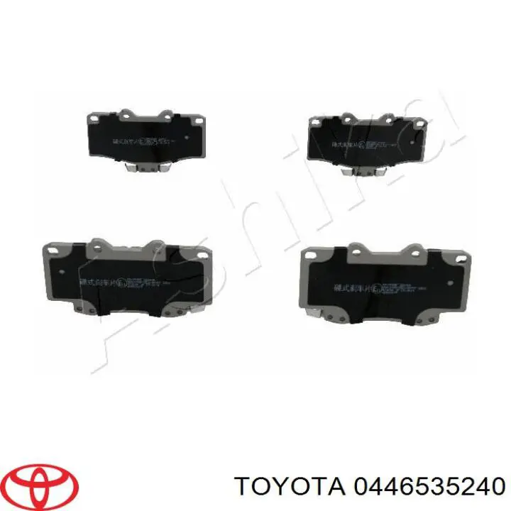 0446535240 Toyota pastillas de freno delanteras