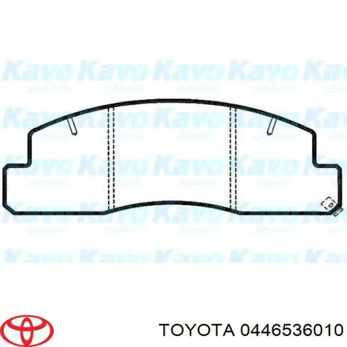 0446536010 Toyota pastillas de freno delanteras